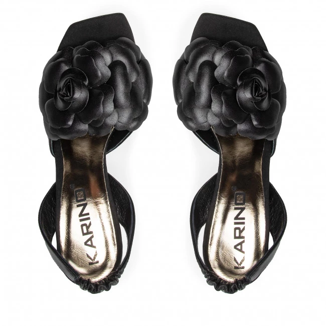 Mules Et Sandales Sandales KARINO - 4114/076-P Czarny/Lico Noir 8 Mules Et Sandales Sandales KARINO - 4114/076-P Czarny/Lico Noir – Image 6