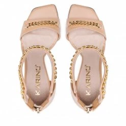 Mules Et Sandales Sandales KARINO - 3927/007-P J.Beż/Lico Beige -G-Shock Soldes Magasin 06 0000300313657 rz