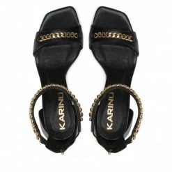 Mules Et Sandales Sandales KARINO - 3927/076-P Czarny/Lico Noir -G-Shock Soldes Magasin 06 0000300313671 rz