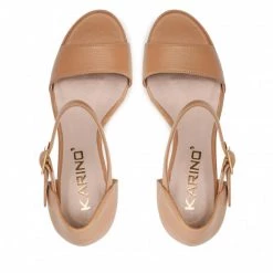 Mules Et Sandales Sandales KARINO - 3802/007-P C.Beż/Lico Beige -G-Shock Soldes Magasin 06 0000300314104 rz