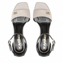 Mules Et Sandales Sandales KARINO - 4301/043-P Beż Czarny/Lico Beige, Noir -G-Shock Soldes Magasin 06 0000300597958 rz