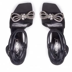 Mules Et Sandales Sandales KARINO - 4314/003-P Czarny/Welur Noir -G-Shock Soldes Magasin 06 0000300598146 mg 1