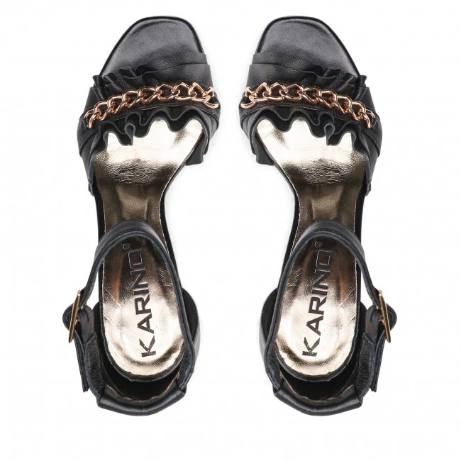 Mules Et Sandales Sandales KARINO - 4167/076-P Czarny/Lico Noir 8 Mules Et Sandales Sandales KARINO - 4167/076-P Czarny/Lico Noir – Image 6