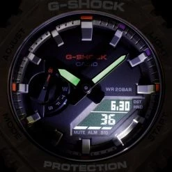 Homme Montre G-Shock - GA-2100FR-5AER Brown/Black Marron -G-Shock Soldes Magasin 4549526314643 ga 2100fr 5aer or20 light web